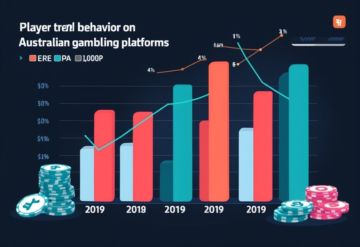 Trends in player behaviour across Australian gambling platforms